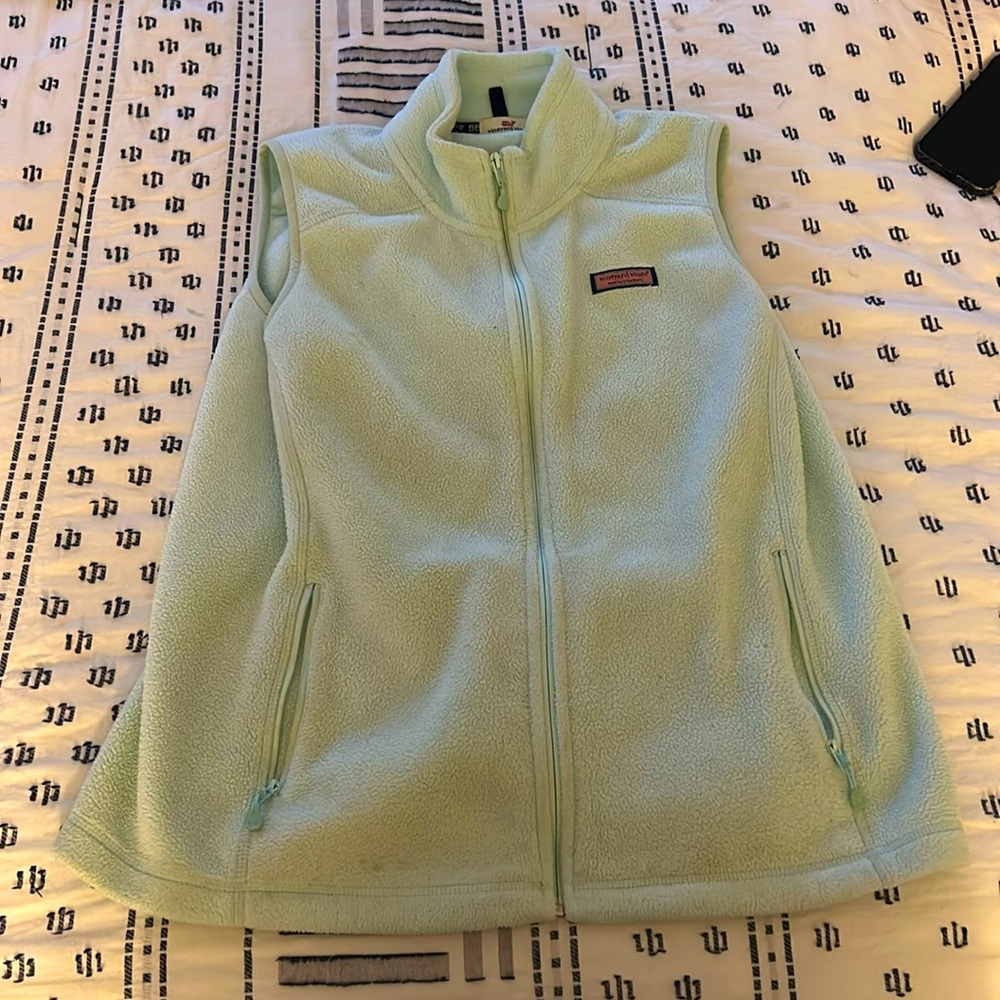 Mint green Vineyard Vines vest
